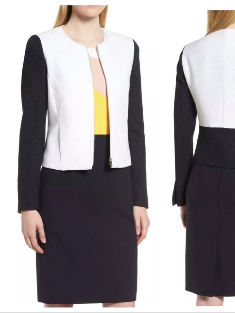 Hugo Boss Color Block Zip Jacket Koralie 0529